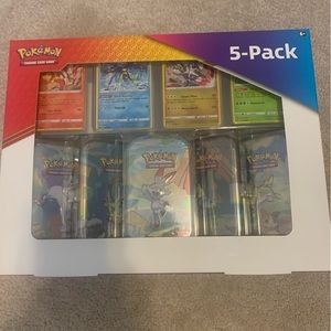 Pokemon 5 Pack Galar Pals Mini Tins New Sealed Costco Exclusive Box